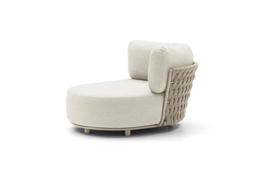 HUG left hand curved chair