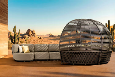 HUG left hand curved chair