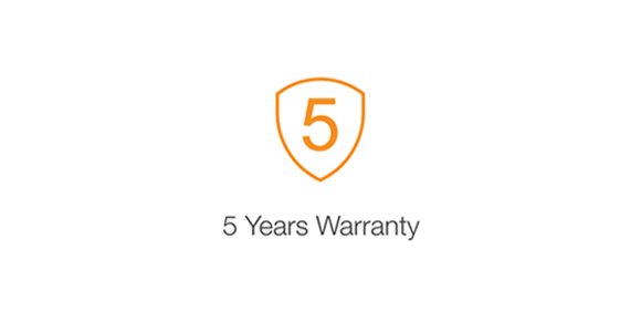 5 Years Warranty