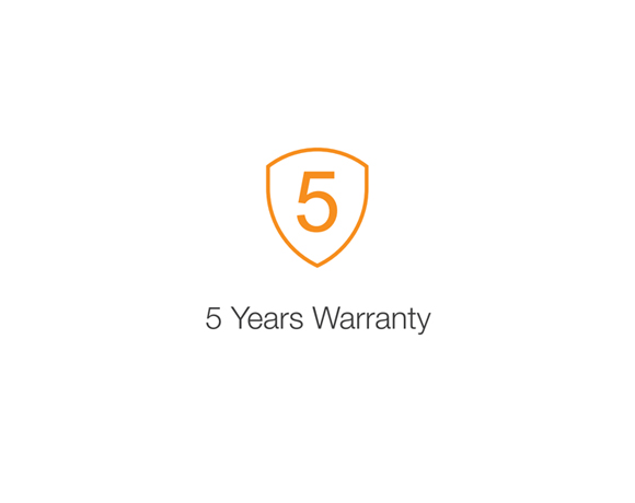 5 Years Warranty